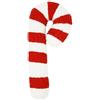 EasyByMall Cuscini di tiro della peluche della caramella di Natale, cuscino rosso e bianco a forma di caramella con il riempimento del cotone dei pp per il sofà