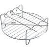 SPSMOKH Griglia per friggitrice ad aria _HD9904/00, griglia a doppio strato per spiedini, con spiedini, accessori multiuso, in acciaio inox, griglia Airfryer (20 cm cinque aghi) (Φ16 cm)
