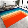 JUFUMUP Tappeti di Zona Moda Retrò A Colori Anni '70 Tappeto Salotto, Tappetino Antiscivolo Arcobaleno Creativo - per Pavimento Della Cucina del Ristorante 170 x 240 cm