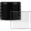 vhbw teglia da forno, griglia (set da 2pz.) compatibile con Electrolux 944064*****, 949711*****, 949721*****, 949722***** forni - 42,2 x 37 x 5 cm