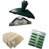 EuroStore07 6 SACCHETTI + 5 PROFUMI +1 SPAZZOLA COMPLETA MT PER VK 130 131 ASPIRAPOLVERE VORWERK IN CARTA ADATTABILI