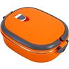 Akozon Gamelle Isotherme, Storage Dinner Dinner Lunch Box Lunchbox Kinder 1 Strato Arancione in Acciaio Inossidabile Isolato per Alimenti
