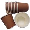 CF CARTA INGROSSO E DISTRIBUZIONE 500 bicchieri in cartoncino da caffè 90 ml, bicchiere brown 3oz
