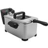 ARDES AR1D30 Friggitrice 3 Litri per Pesce, Patatine e Pollo - Friggitrice ad Olio con Termostato - Colore Argento e Nero