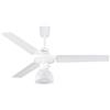 ARDES CLOUD 120L - Ventilatore da soffitto Ø120 cm con luce, 3 velocità, pale metalliche, funzione reversibile, comando a muro