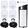YUETTYY Kit di 8 filtri di ricambio per Shark ICZ362H / IC160 / IC162, 1 x filtro lungo alimentato a schermo sollevabile senza fili aspirapolvere parti set di accessori