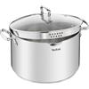 Jamie Oliver by Tefal In acciaio inox 18/10, Tefal Duetto G7196455, 28 cm, a induzione, lavabile in lavastoviglie 10 l