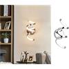 TOT ELECTRIC Applique da parete spirale vortice led 15W design moderno argento lampada muro camera salotto corridoio bagno luce naturale bianco calda (Luce Bianca fredda)