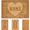 Olivo Tappeti OLIVO.shop SAND - Zerbino moderno, Zerbino ingresso cocco, Zerbini cocco e gomma, Tappeto con scritte, vari disegni, 40x60 cm (HOME)