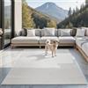 the carpet Santo Plus - Tappeto di alta qualità per esterno, adatto soggiorno, camera da letto e terrazza, resistente intemperie, durevole e facile pulizia, 200 x 280 cm