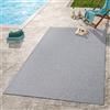 TT Home Tappeto Giardino Per Esterno Balcone Tappeto Cucina Monocromatico Moderno, Colore: Grigio, Dimensione:60x100 cm