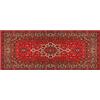 matches21 HOME & HOBBY Tappeto passatoia vintage persiano, rosso beige antiscivolo, 60x150 cm, ideale per cucina, camera da letto e soggiorno
