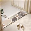 QHanky Tappeto Bagno 20x100cm,Tappetino Super Assorbente,Tappeto Diatomite Bagno,Tappetino Doccia Antiscivolo,Tappeto Cucina Lavabile,per Doccia e Ingresso (Multicolore B)