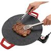 xowwyue Piastra Elettrica | Padella Elettrica A 5 Livelli Per Cottura | Superficie Grigliante Antiaderente,Per Casa Cucina Ristorante Picnic All'Aperto Barbecue Grigliate Campeggio
