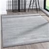 the carpet Grande tappeto moderno a pelo corto, effetto melange, elegante lucido, grigio, 200 x 290 cm