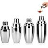 Tophomer Cobbler Cocktail Shaker/Mixer per Bar Casa e Barista Professionale con 250-750 ml Cocktail Shaker in Acciaio Inox Drink/Pub/Party/Bar, Acciaio inossidabile, 250 ML