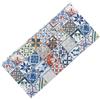 Tex family Tappeto Runner Maiolica Vintage Antiscivolo - Passatoia Cucina Colorata PVC Lavabile - Made in Italy, Facile da Pulire - Cm. 50x220