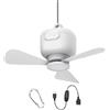 Generico Ventilatore Da Soffitto Per Esterni, Ventilatore Appeso per Gazebo, Impermeabile 3 Velocità Regolabile USB Per Esterni Camera Da Letto Gazebo