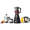 Prestige Iris 750 Watt 4 Jar Mixer Grinder | 3 barattoli multiuso in acciaio inox e 1 barattolo spremiagrumi | Nero | 750W