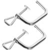 Homoyoyo Ricambi Imperia Macchina Pasta, Clip 2 Pezzi in Lega di Ferro | Accessori per Macchine della Pasta, Apertura 4-9cm, Colore Argento, Sostituzione Semplice e Stabile