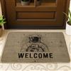 Generic Zerbino di benvenuto con astronauta, zerbino a tema spaziale, per ingresso esterno e interno, arredamento moderno, antiscivolo, resistente allo sporco, facile manutenzione, 73 x 43 cm