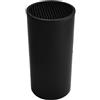 WAZUBC Ceppo Universale Rotondo per Coltelli, Porta Coltelli Universale Senza Coltelli Piccolo Organizer Salvaspazio per Controsoffitto (nero)