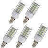 Aoxdi E14 LED Lampadina 7W Bianco Fredda, 48 SMD 5730 Lampada LED Esterno Casa Strade E14 LED Lampadine, AC220-240V, Pacco da 5 Pezzi