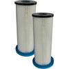 vhbw 2x filtro compatibile con Bona AMO530005, DCS 70 aspirapolvere - filtro HEPA bianco/blu