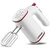 G3 Ferrari G20151 Sbattitore, 150 Watt, 5 Velocità, Fruste INOX, Accessori impastatori INOX, Bianco