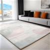 Generico Tappeto Soggiorno 60x90 cm, Tappeto Salotto Dente Di Leone Astratto Morbido Scendiletto Camera da Letto Grigio Chiaro Tappeti Lavabili per Cameretta Bambino Ufficio Cucina
