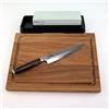 Palatina Werkstatt Kai Shun Premier Tim Mälzer TDM-1701 - Coltello giapponese multiuso da 16,5 cm, lama in acciaio Damasco | + tagliere in rovere 30 x 22 cm + pietra abrasiva AP-0305