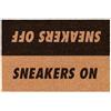 Social crazy Tappeto zerbino personalizzato - SNEAKERS OFF SNEAKERS ON - cocco naturale ideale per ingressi (Cocco Naturale, 90x60 cm)
