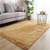 YSPZDQ Tappeto Peloso Camera da Letto, Tappeto Morbido Salotto Shaggy Moderno, Tappeto Pelo Lungo Lavabile, Tappeto Scendiletto Camera Da Letto per Soggiorno Cameretta, Tappetino Antiscivolo(Q,50 x 200 cm)