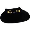 Generic Tappeto a forma di gatto nero, tappeto per camera da letto, 50 x 55 cm, morbido tappeto antiscivolo, zerbino per casa, camera da letto, WC, doccia, pavimento decorativo