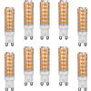 ZHIYUE 10 Pezzi 7w G9 Lampadine 700LM Lampade a risparmio energetico Portalampada G9 Lampada a LED AC 220-240V Non Dimmerabile Bianco Caldo 3000K