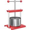 Wiltec Torchietto per frutta in acciaio inox 6 litri Pressa manuale frutta