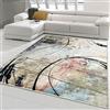 Teppich-Traum Tappeto astratto-moderno | ottica di seta lucida e morbida | nero blu Größe 133x190 cm