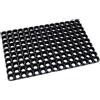 HOME ZEN HOUSEHOLD LINEN ART COMPOS Zerbino Bucato in Gomma Tappeto per Esterni Tutte le Superfici, Resistente, Altezza 1 cm, Nero, Misura 40x80 cm