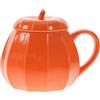 YARNOW 1 tazza di zucca di Halloween, a forma zucca, in ceramica, per feste Halloween, colore arancione