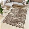 By Suardi Tappeto Living Velour Antiscivolo Dis. DALLAS col MARRONE Ideale per Soggiorno Camera Living (140x200cm)