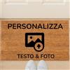 Wanapix | Paillasson Personnalisé con Texto e Immagini | Fibra Di Cocco Con Testo Libero | Tapis Personnalisable Entrée | 70 x 40 cm