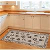 By Suardi Tappeto Suardi Passatoia Cucina Bagno Modello LOVELY col Fango Made in Italy (55x140)