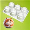 mostsom Stampi da forno in silicone mostsom Stampi carini per mousse gatto grasso per caramelle, stampo per torta al cioccolato, sapone, gelato, panini per la colazione, frittate (H_Gatto grasso)