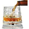 Genérico Bicchiere da vino - Bicchiere da bere con base girevole a 360 gradi | Bicchiere da vino, regalo per uomo padre per feste di Natale compleanno e vacanze