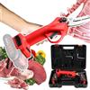 Soflightmok Trinciaossa Elettrico Rivoluzionario | Taglia Pollo, Asparagi E Aglio Senza Sforzo | Senza Fili Con Alimentazione A 21 V E Blocco Di Sicurezza - Maestri Del Barbecue E Cuochi Amatoriali,Red