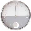 BRANDANI Orologio da parete SPLIT Argento e Bianco 51891 con Pendolo