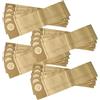 vhbw 20x sacchetto compatibile con Lindhaus Hepa 380 e, PH 4, Pro Hepa aspirapolvere - carta filtrante/cartone, 38,5cm x 10cm Marrone