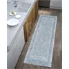 By Suardi Tappeto Suardi Passatoia Cucina Bagno Modello DUBLINO col AZZURRO Made in Italy (55x190cm)
