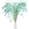 M METERXITY 20-Pz Mazzo Erba Essiccata 17 Chasmanthium Bouquet Fiori Secchi Erba Avena per Riempitore Vasi/Decorazione Casa Fiori Secchi Arrangiamento Reale Steli Verdi [Azzurro Chiaro]