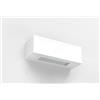 Pianeta Led APPLIQUE PORTALAMPADA LED DA MURO G9 22X7 CM IN RESINA DI GESSO W3027A (con lampada G9 2,5 W NEUTRAL WHITE)